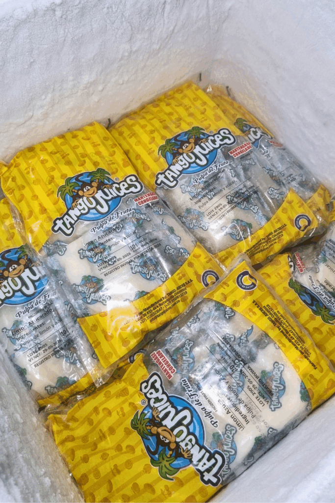 Mas de 20 variedades de pulpas de frutas disponibles